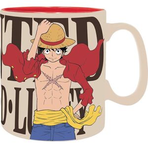 One Piece Luffy & Wanted Hrnek vícebarevný