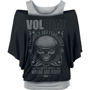 Volbeat Wrong & Right dívcí tricko cerná/šedá
