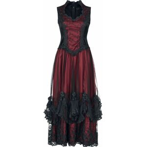Sinister Gothic Gotické šaty Šaty cerná/bordová