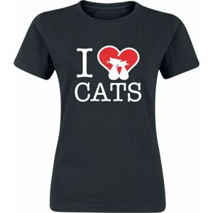 I Love Cats Dámské tričko černá