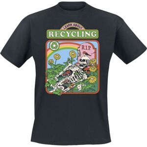 Steven Rhodes Learn About Recycling Tričko černá