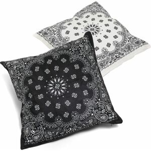 Urban Classics Bandana Print Cushion Set dekorace polštár cerná/bílá