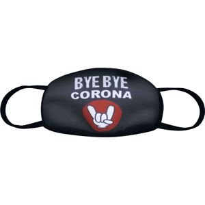 Bye Bye Corona maska cerná/cervená/bílá