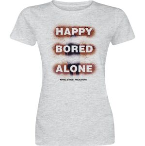 Manic Street Preachers Happy Bored Alone Dámské tričko šedý vres
