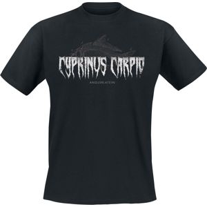 Anglerlatein Cyprinus Carpio Tričko černá