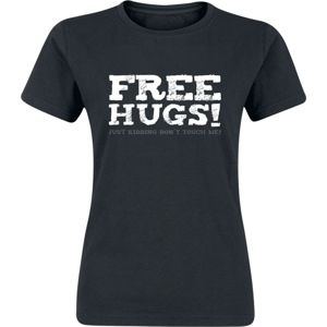Free Hugs! - Just Kidding, Don't Touch Me! dívcí tricko černá