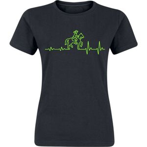 Sprüche EKG - Reiten Dámské tričko černá