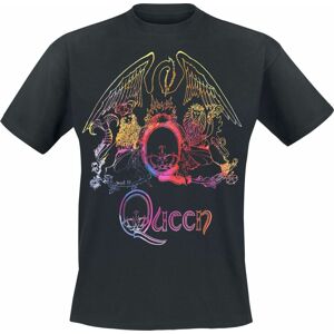 Queen Neon Pattern Crest Tričko černá