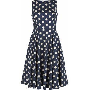 H&R London Šaty s kruhovou suknou Zea Šaty modrá/bílá