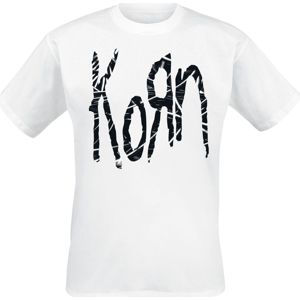 Korn Wire Fill Logo tricko bílá