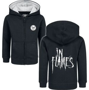 In Flames Metal-Kids - Logo detská mikina s kapucí na zip černá