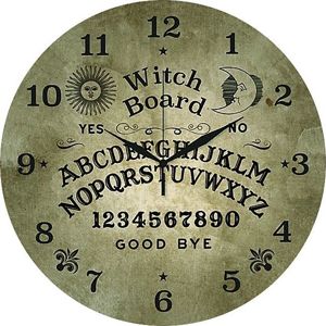 Skleněné nástěnné hodiny Ouija Nástenné hodiny standard