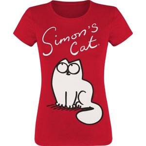 Simon's Cat Simon Dámské tričko červená