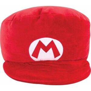 Super Mario Mario Kart - Mario Mütze (Club Mocchi-Mocchi) plyšová figurka cervená/bílá