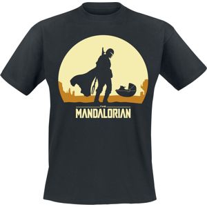 Star Wars The Mandalorian - Schatten - Grogu Tričko černá