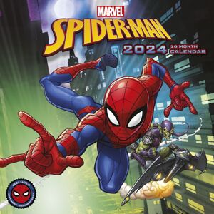 Spider-Man Kalendář na zeď 2024 Nástenný kalendář vícebarevný