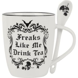 Alchemy England Freaks Like Me Drink Tea Hrnek bílá/cerná