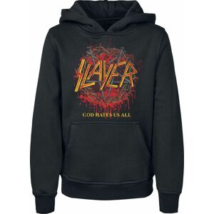 Slayer Kids - God Hates Us Pentagram detská mikina s kapucí černá