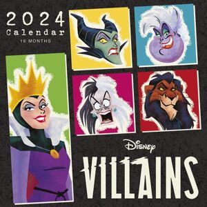 Disney Villains Kalendář na zeď 2024 Nástenný kalendář vícebarevný