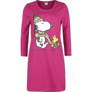 Peanuts Snoopy noční košile růžová