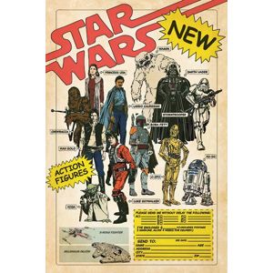 Star Wars Akční figurky plakát vícebarevný
