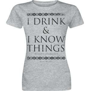 Game Of Thrones Tyrion Lannister - I Drink And I Know Things dívcí tricko prošedivelá