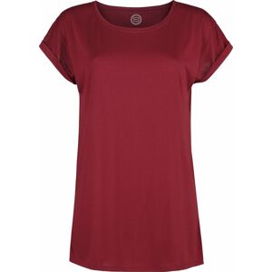 RED by EMP Dámské tričko s rozšířenými rameny Dámské tričko bordová