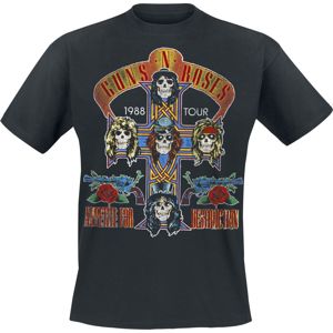 Guns N' Roses Tour 1988 tricko černá