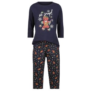 Full Volume by EMP Pyjama with Gingerbread Man Print pyžama modrá