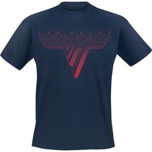 Van Halen Classic Red Logo Tričko námořnická modrá