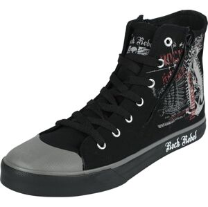 Rock Rebel by EMP Skeleton Nun Sneaker With Zipper tenisky černá