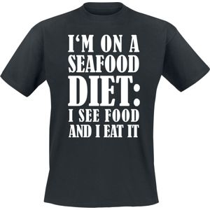 I'm On A Seafood Diet Tričko černá