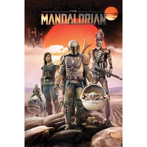 Star Wars The Mandalorian - Group plakát vícebarevný