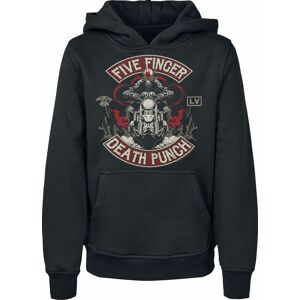 Five Finger Death Punch Kids - Biker Skully detská mikina s kapucí černá