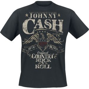 Johnny Cash Original Country Rock n Roll Tričko černá