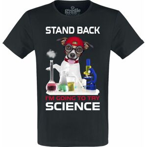 Goodie Two Sleeves Science Tričko černá