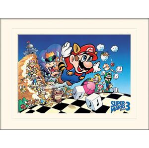Super Mario Super Mario Bros. 3 Zarámovaný obraz vícebarevný
