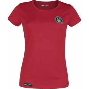EMP Basic Collection Rotes T-Shirt mit Rundhalsausschnitt Dámské tričko červená