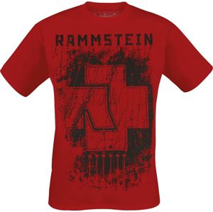 Rammstein 6 Herzen Tričko červená