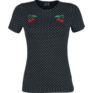 Pussy Deluxe Basic tričko Mini Dots dívcí tricko černá