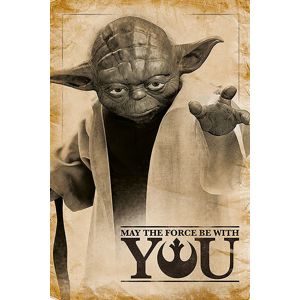 Star Wars Yoda, May The Force Be With You plakát vícebarevný