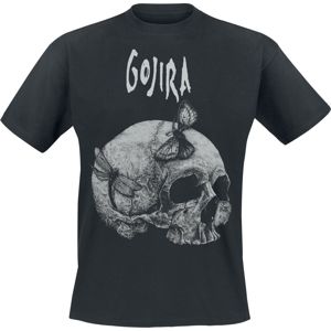 Gojira Moth Skull Tričko černá