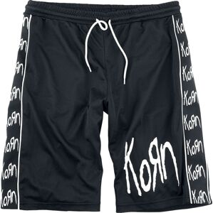 Korn EMP Signature Collection Teplákové šortky cerná/bílá