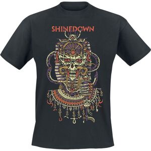 Shinedown Planet Zero Skull Tričko černá