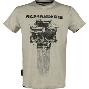 Rammstein Broken Logo Tričko khaki
