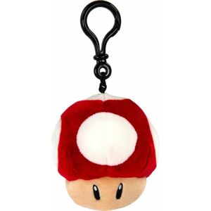 Super Mario Mario Kart - Super Mushroom (Club Mocchi-Mocchi) Klíčenka cervená/bílá