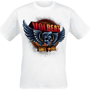Volbeat Dimension Skullwing Tričko bílá