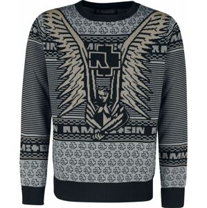 Rammstein Holiday Sweater Gold Pletený svetr cerná/zlatá