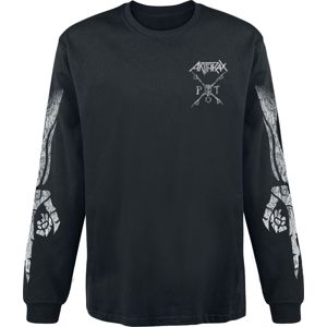 Anthrax PTO Crossbones Tričko s dlouhým rukávem černá