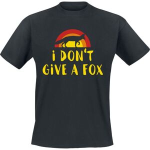 Tierisch I Don't Give A Fox Tričko černá